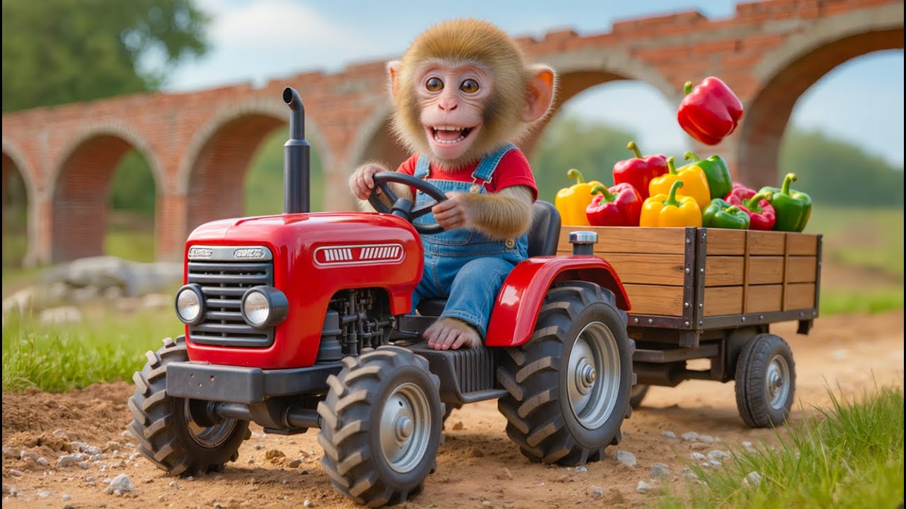 🌶️🐒 Monkey NaNa Rebuilds a Bridge After the Storm to Save the Pepper Harvest! – NANA MONKEY LIFE
