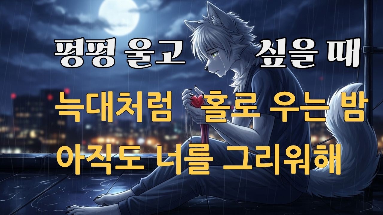 펑펑 울고 싶을 때 듣는 이별 그리움 | 아직도 너를 그리워해 💔 늑대처럼 홀로 우는 밤 플레이리스트 1시간