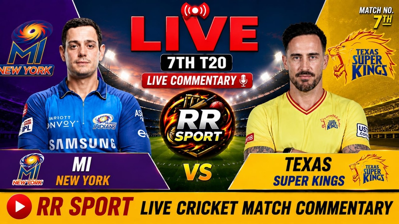 MI New York vs Texas Super Kings LIVE | Match 7 | Major League Cricket 2026 | Live Commentary |