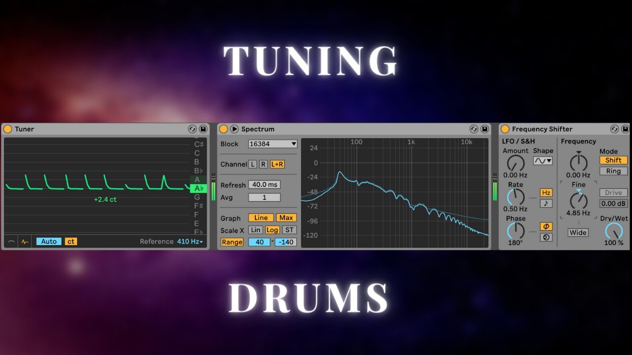 Tuning drums using Ableton Devices