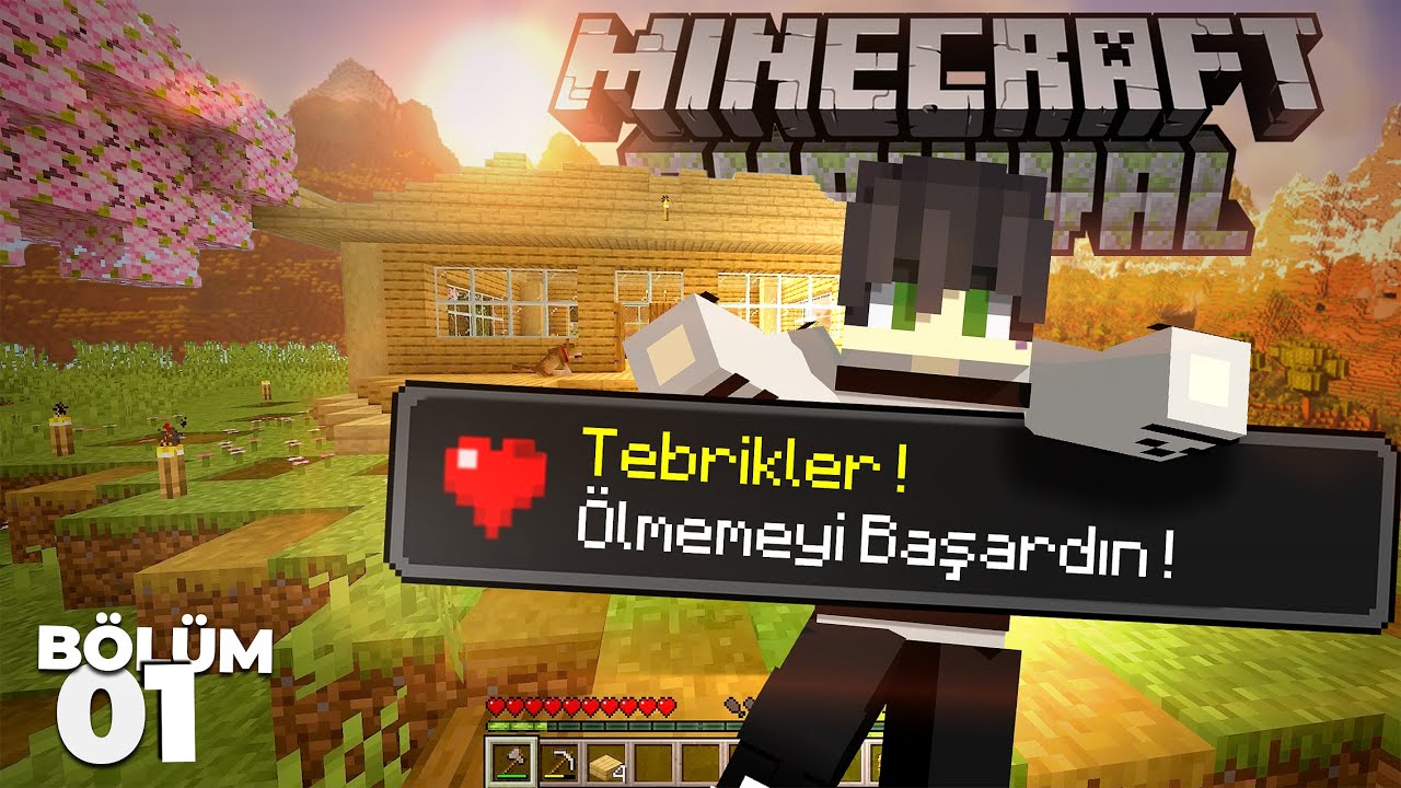 Minecraft Survival | ZORLU BAŞLANGIÇ! | Bölüm 01