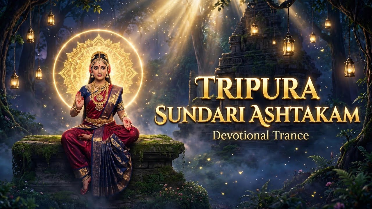 🌺 Tripura Sundari Ashtakam | त्रिपुर सुंदरी अष्टकं | Goddess Shakti Trance Stotra 🔱✨ Divine Drill 