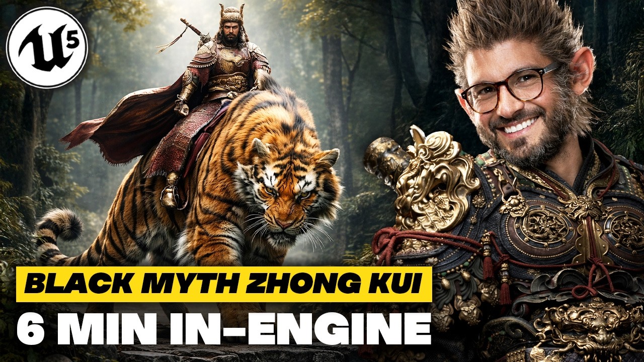 BLACK MYTH Zhong Kui : 6 minutes de vid&eacute;o IN-ENGINE IN&Eacute;DITE d&eacute;voil&eacute;es 😍 Unreal Engine 5