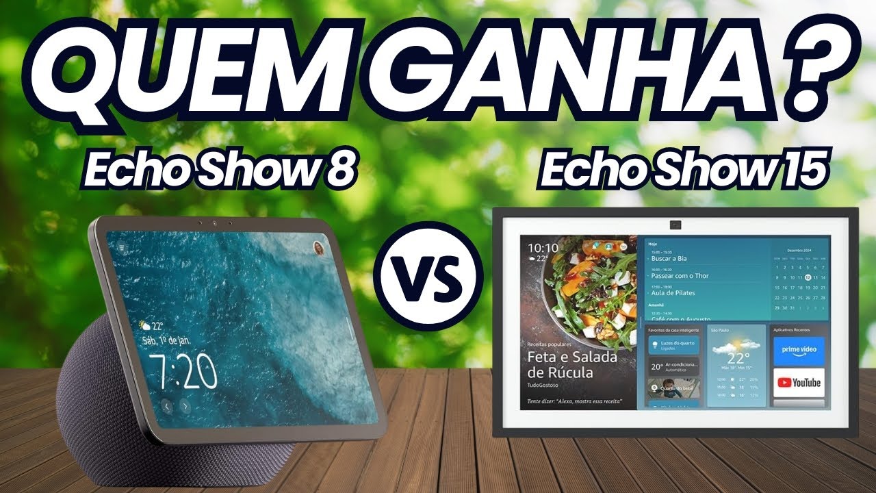 Echo Show 8 ou Echo Show 15 - O Comparativo MAIS HONESTO Antes de Comprar