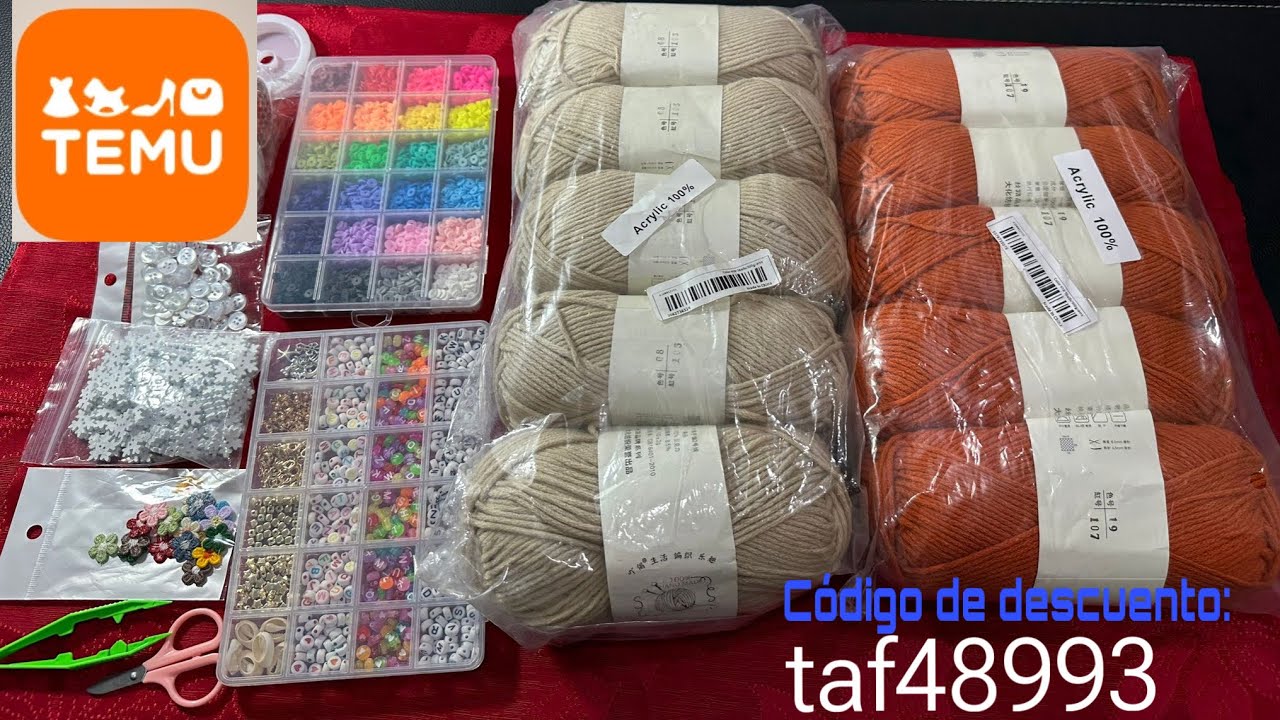 Compras de Hilos y mas en TEMU 🛍️