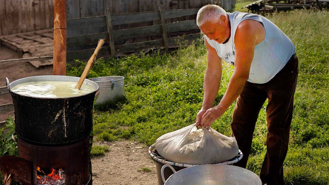 Romanian Urda Cheese Making