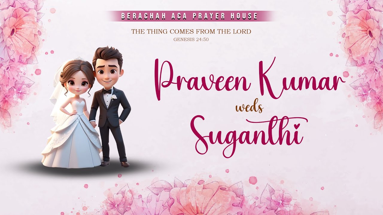 🔴LIVE: Wedding Praveen Kumar Suganthi Day-19.01.26 || BERACHAH ACA || Wedding