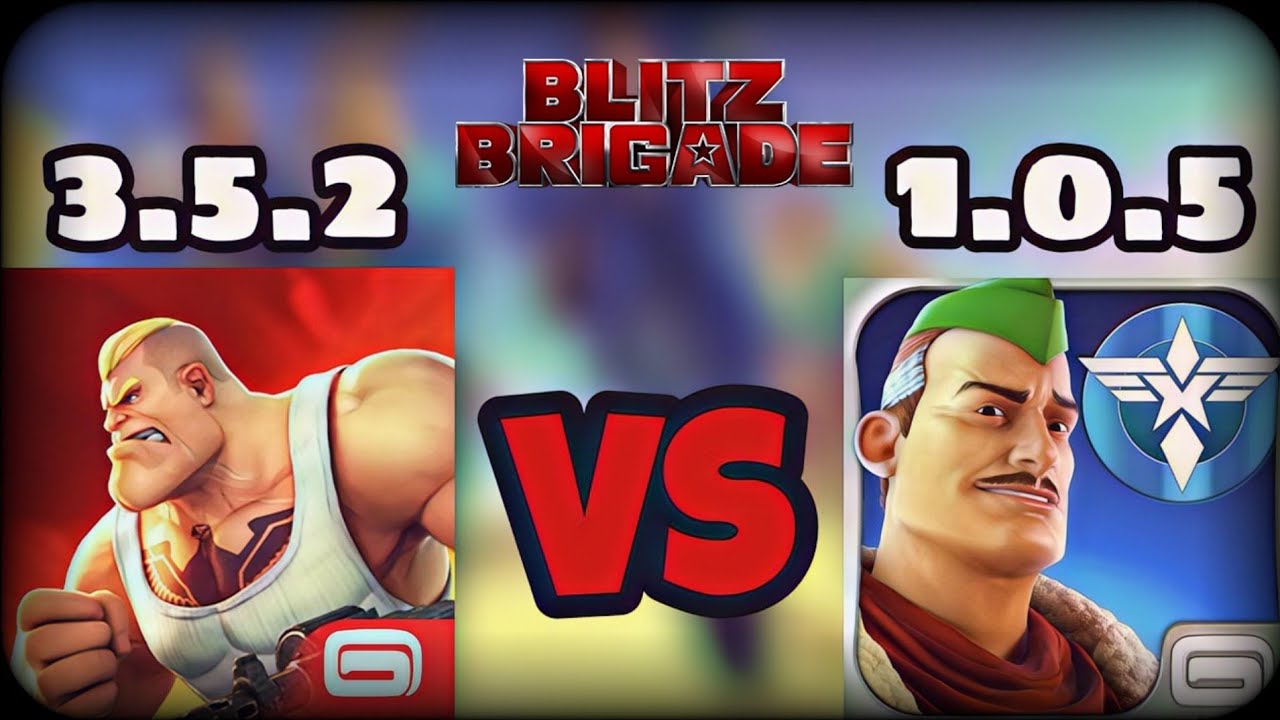Сравнение-Старая Блиц бригада vs Новая Блиц бригада  Blitz brigade 1.0.5 vs bltz brigade Плюс минус