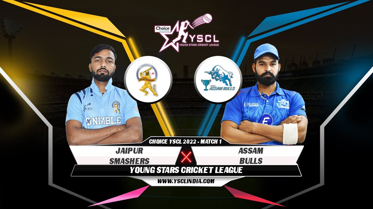 #YoungStarsCricketLeague - Season 3 | Assam Bulls versus Jaipur Smashers | Match 1 | National League