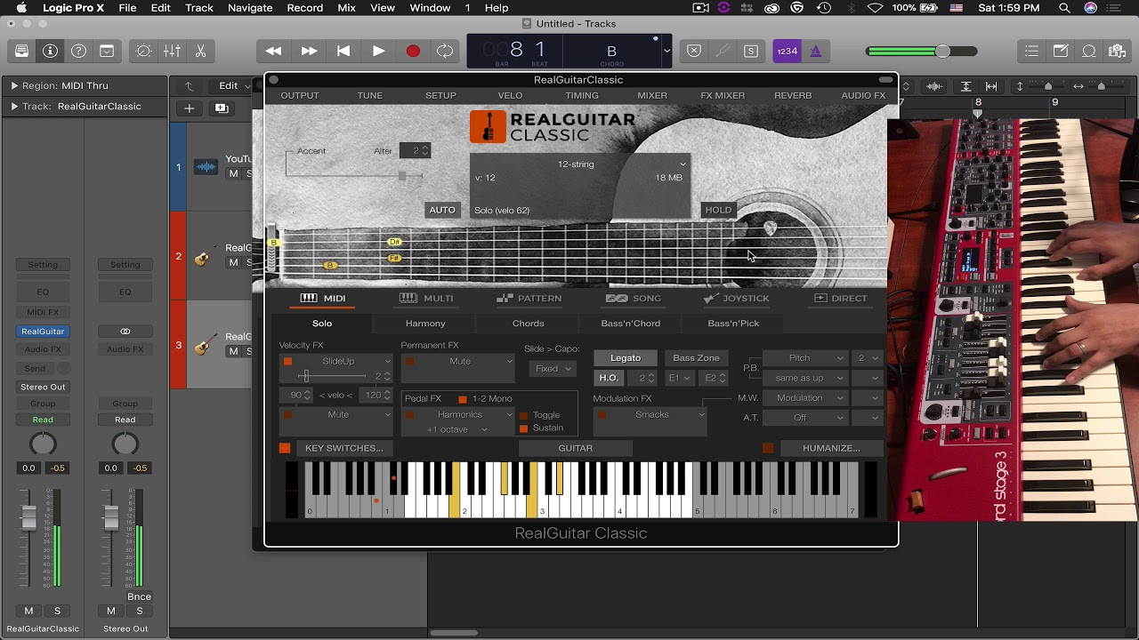 Демонстрация и обзор MusicLab RealGuitar Steel String/Classic