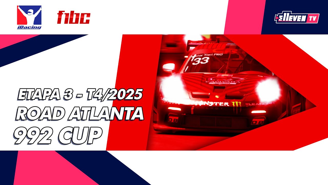 F1BC e-Sports - 992 Cup | 3&ordf; Etapa - Road Atlanta | 2025/4