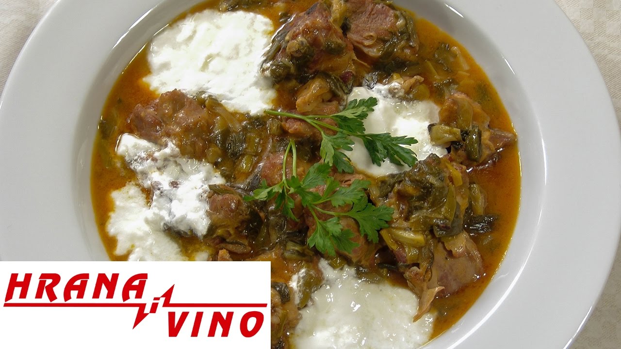 Jagnjeća kapama sa mladim crnim lukom | Hrana i Vino SR
