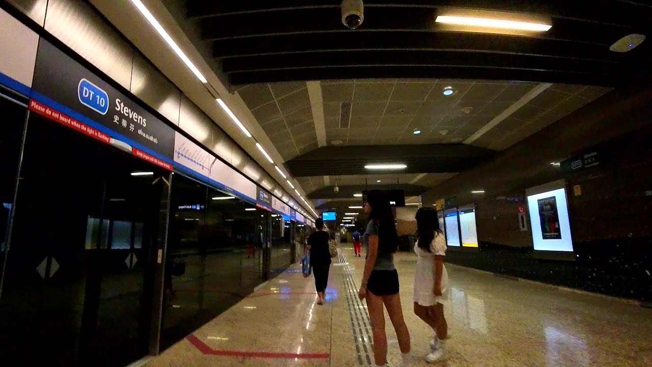 Stevens MRT Station | Paid transfer link walk from TEL Platforms to DTL Platform A | January 2026