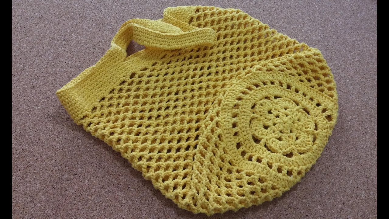 Ecobag de Barbante - Rápida e Econômica - Nó Chic Crochê - Kátia - Fique em Casa