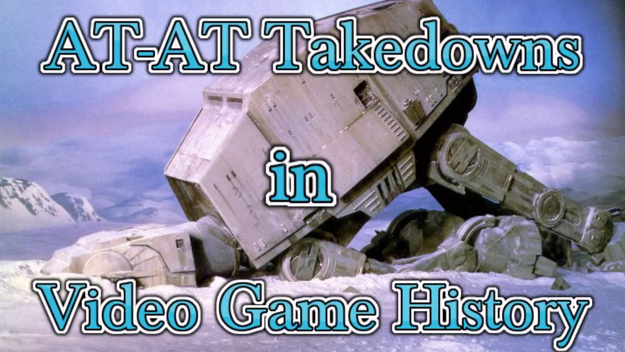 Evolution of AT AT Walker Takedowns in Star Wars Video Games (1982-2020) with Sound
