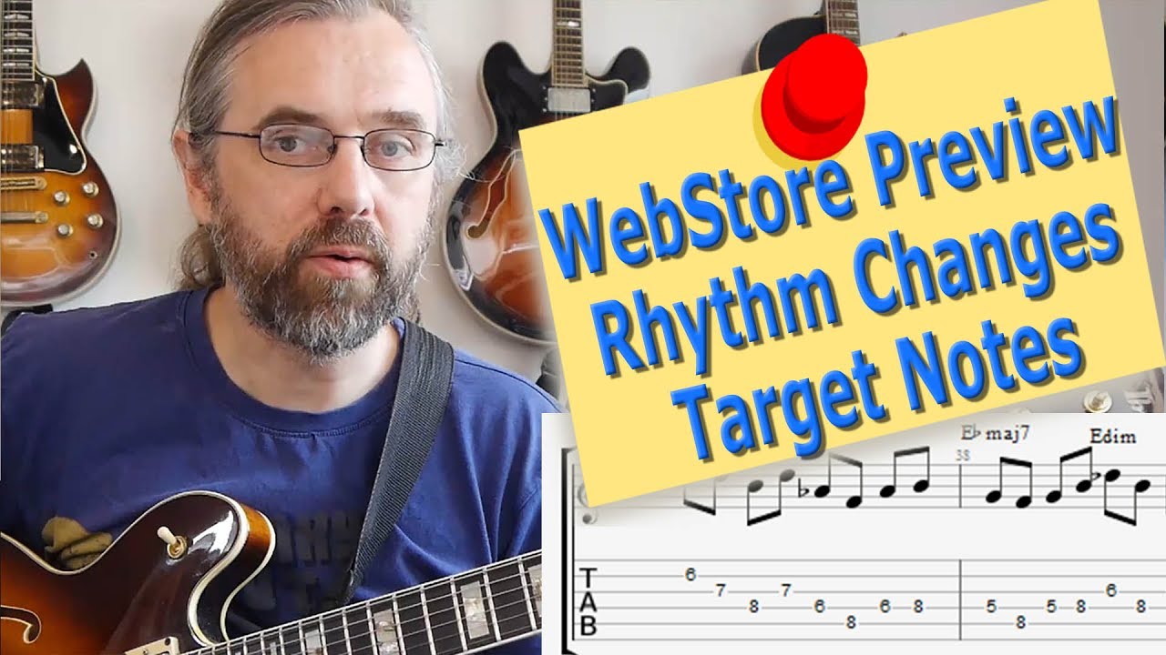 WebStore Preview - Rhythm Changes - Target Notes - Jazz guitar