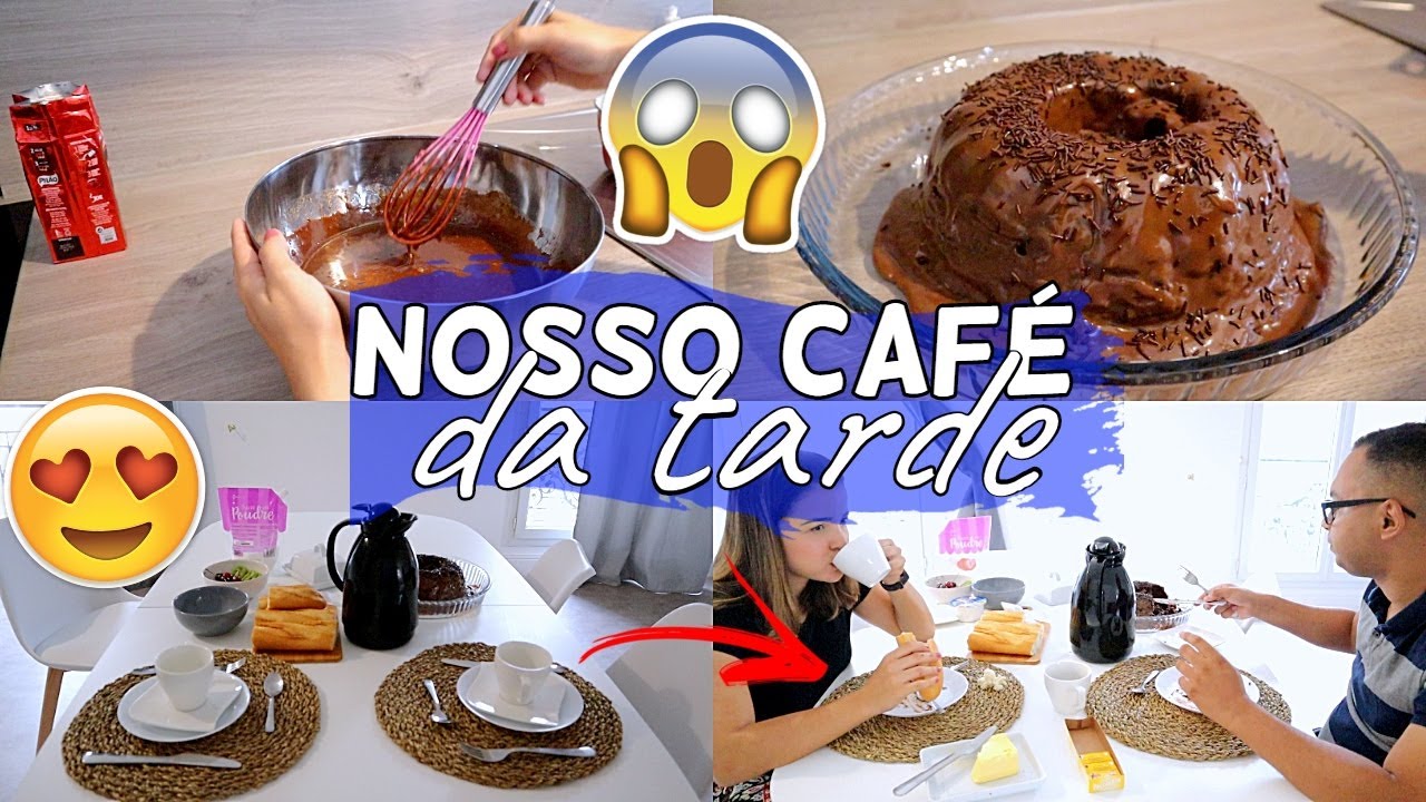 BOLO DE CAFÉ COM BRIGADEIRO + NOSSO CAFÉ DA TARDE ♥ - Bruna Paula