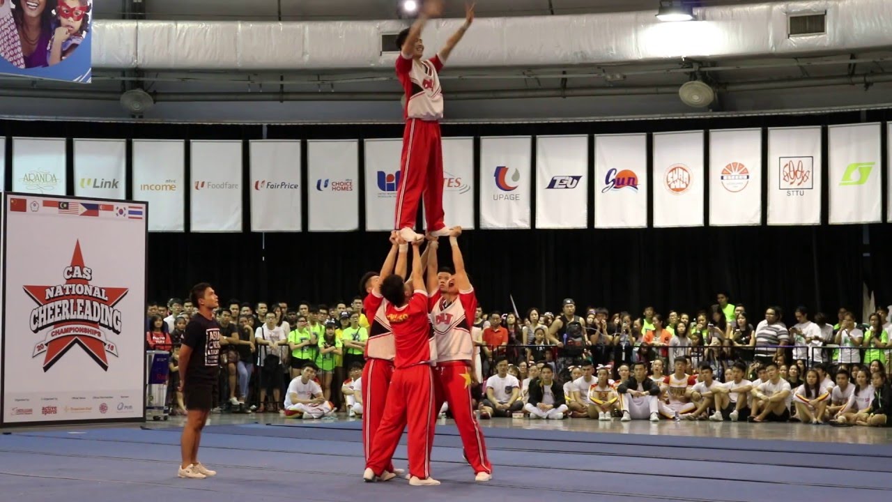 ACIC 2016 & CASNCC 2016 127 Group Stunt - Hunan Huaihua University DLJ Cheerleading Team CHN [HD]