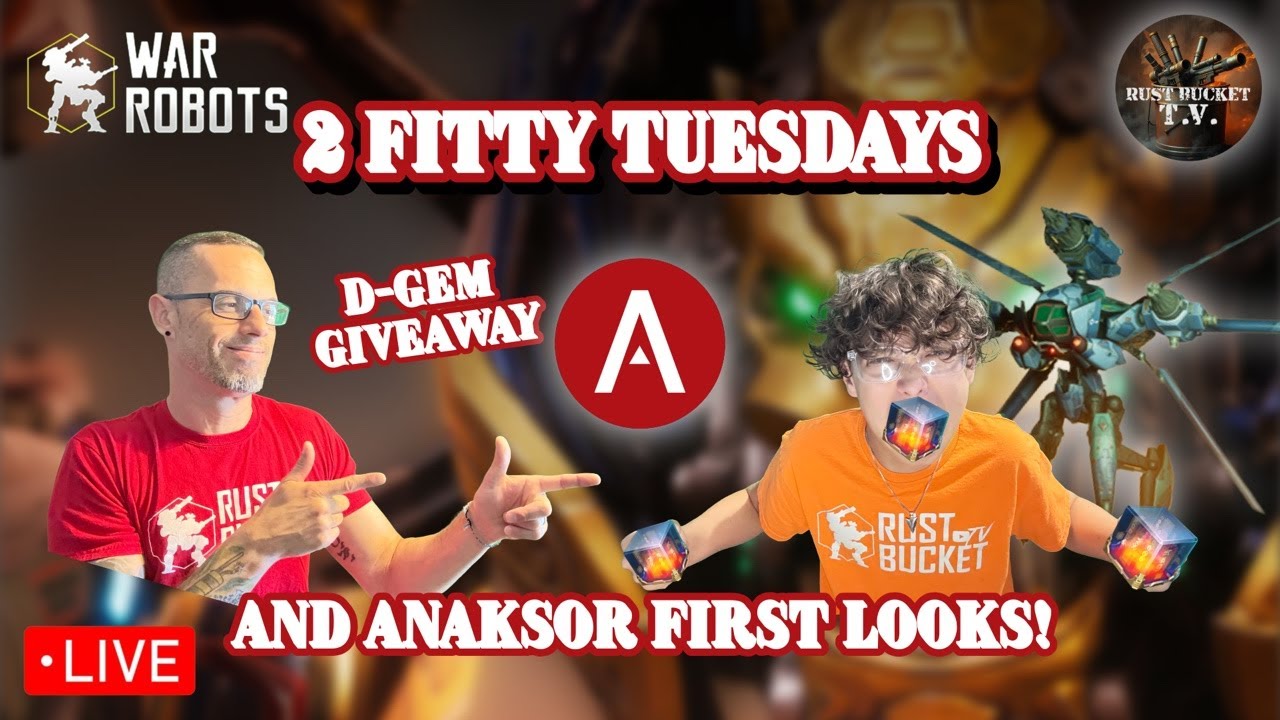 🔴 2 Fitty Tuesday Dgem Giveaway + Adrian’s Cha-Chong | War Robots Live!
