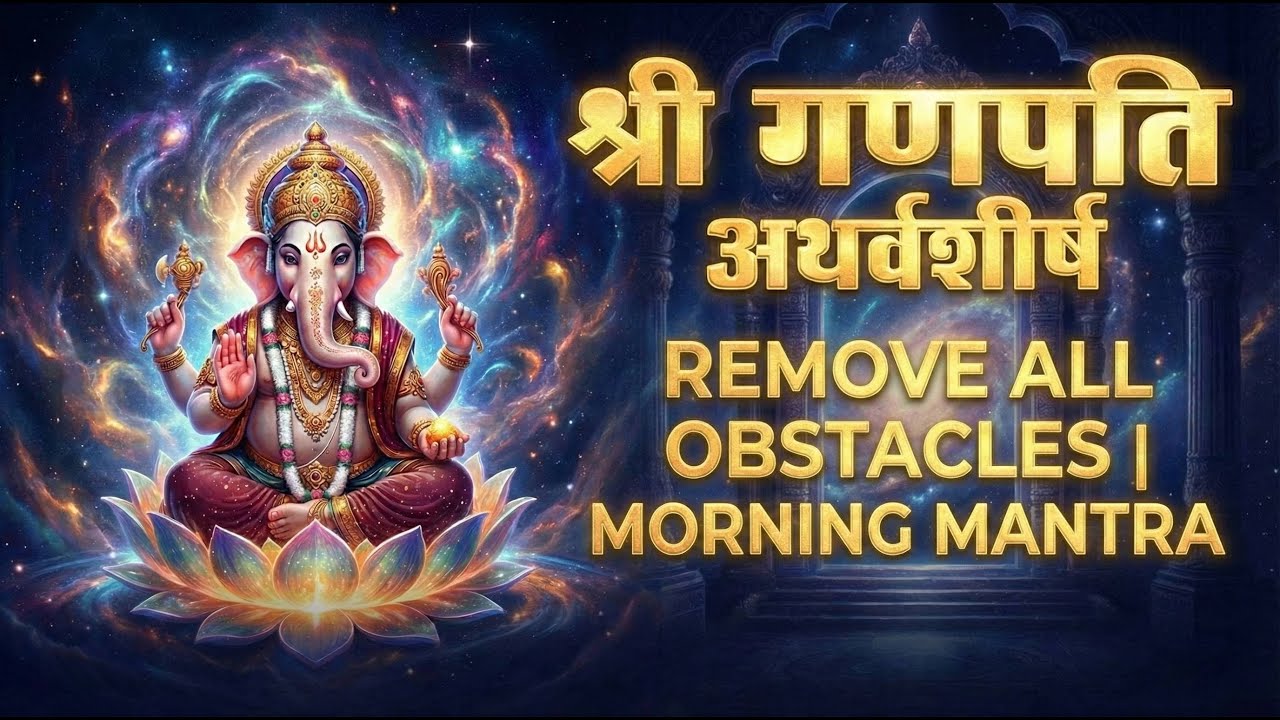 Shri Ganapati Atharvashirsha | Remove All Obstacles | powerful Mantra