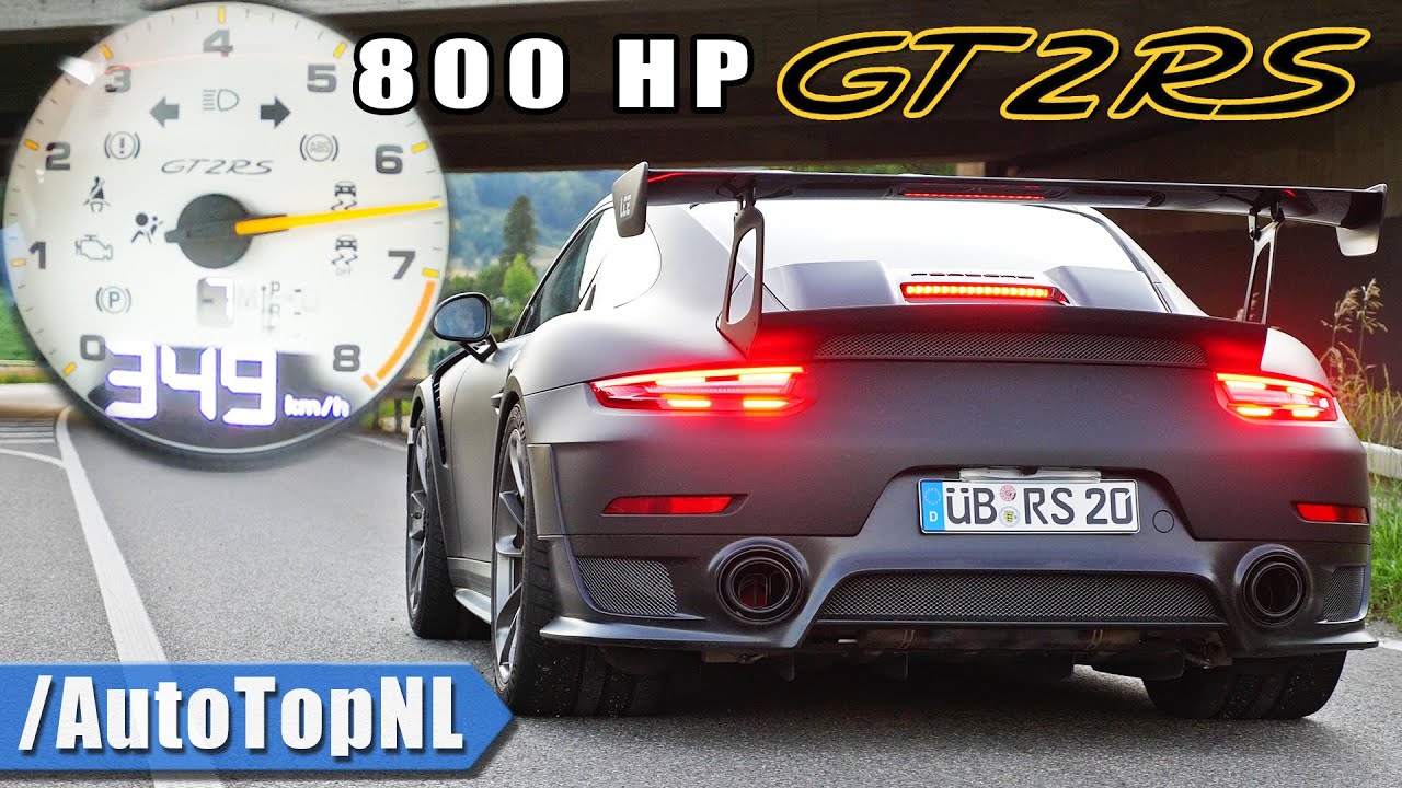 800HP PORSCHE 911 GT2 RS 0-349 LAUNCH CONTROL & SOUND by AutoTopNL