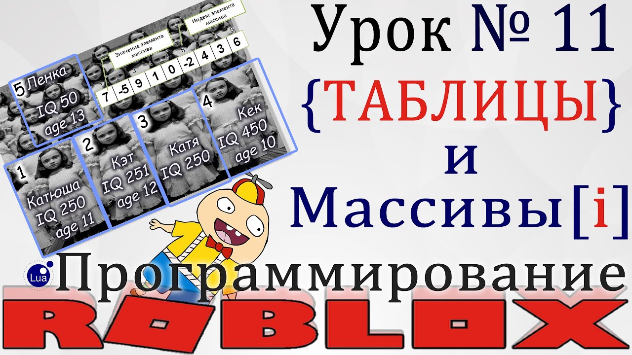 Таблицы, их перебор и GetChildren в Roblox. Урок 11