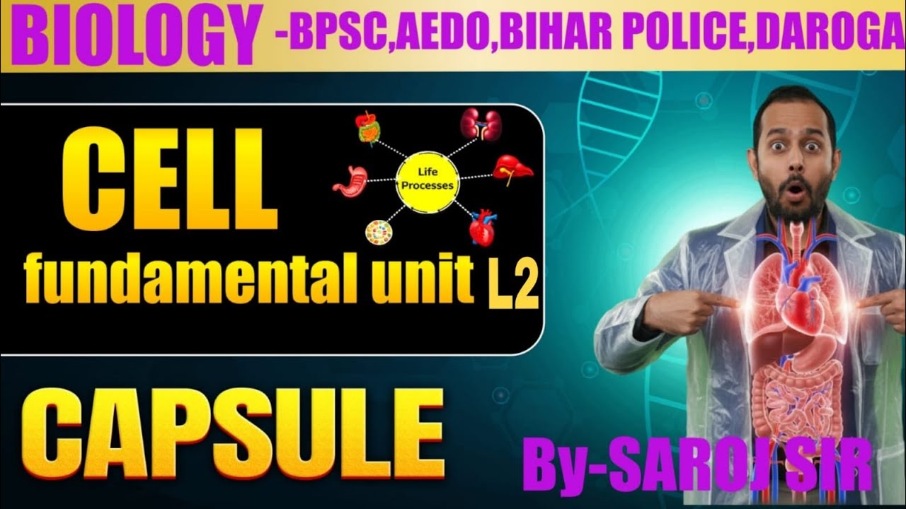 कोशिका की खोज आसान भाषा में 📘/by-Saroj sir 