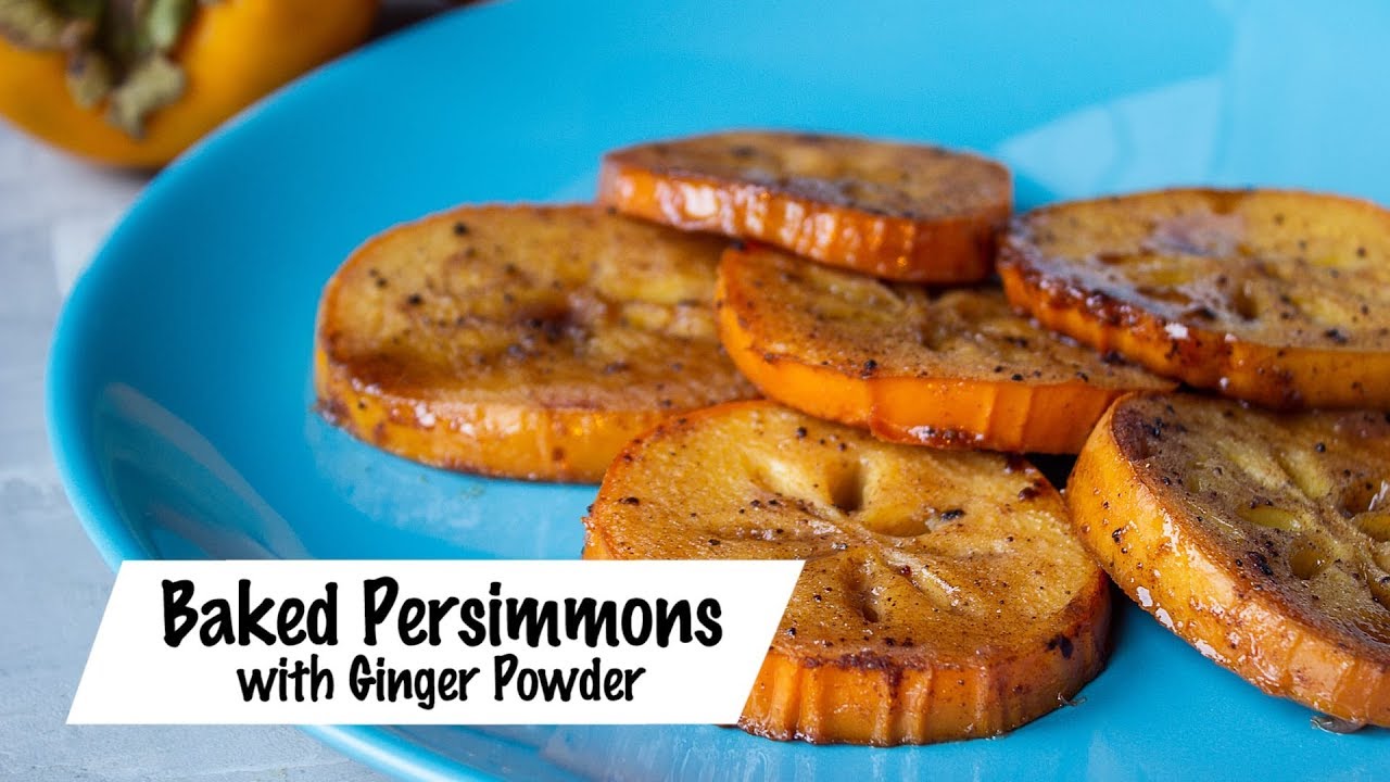 Ginger-Spiced Baked Persimmons