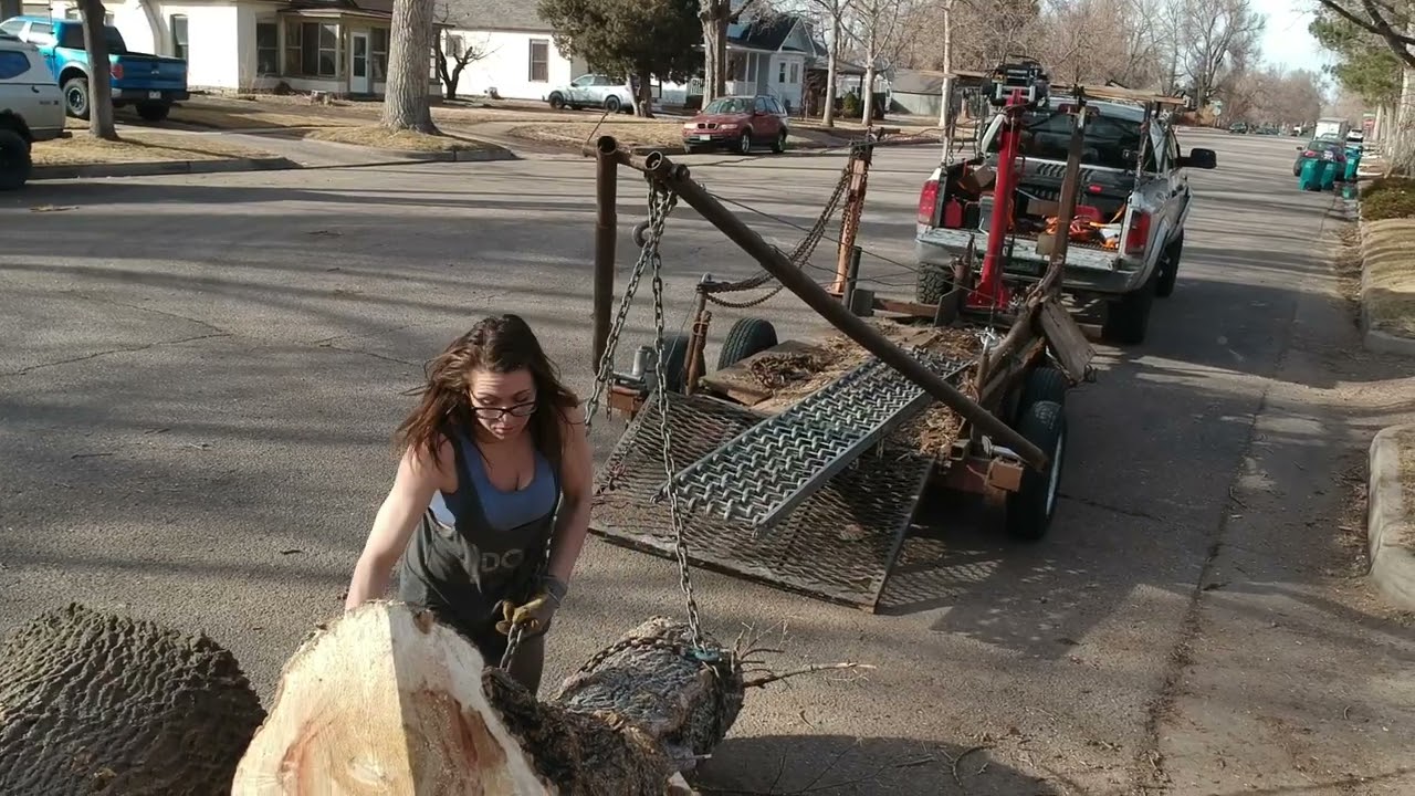 This is how we load logs! (D.I.Y Log Arch - Boxelder Maple)