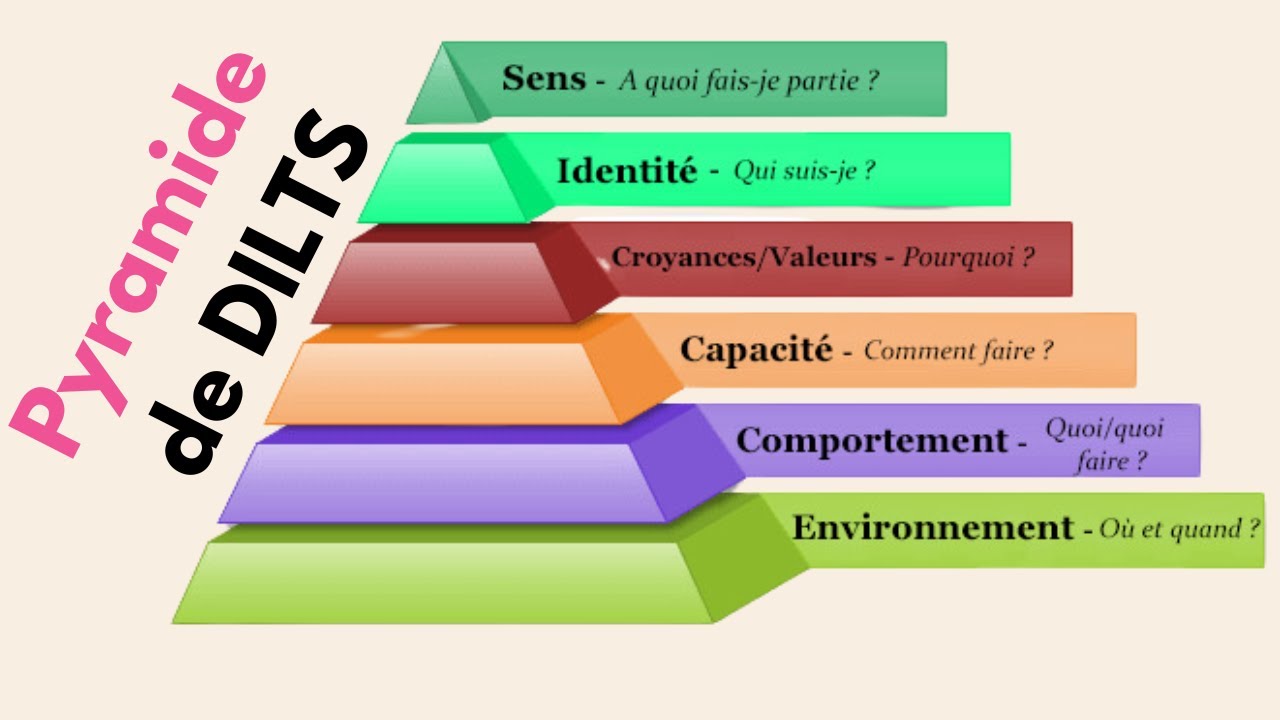 Les 6 niveaux logiques de pensée avec la pyramide de DILTS