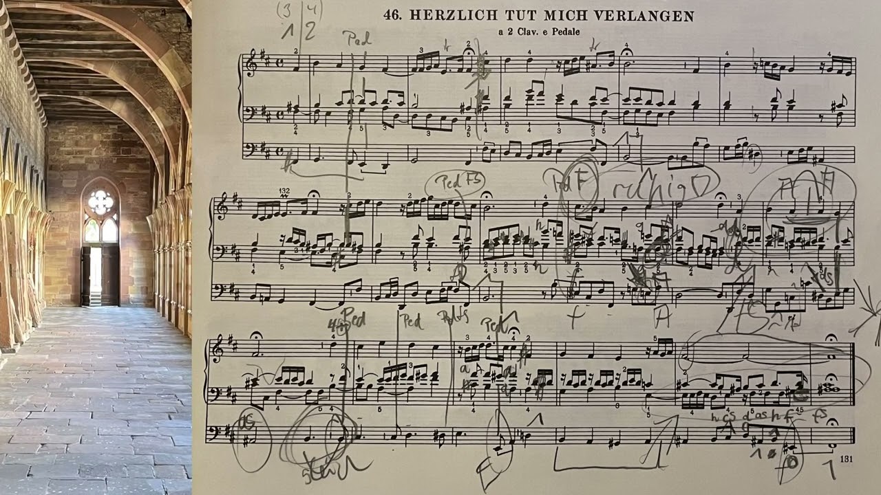 J.S. Bach, BWV 727, Herzlich tut mich verlangen, Markus Süß - Orgel