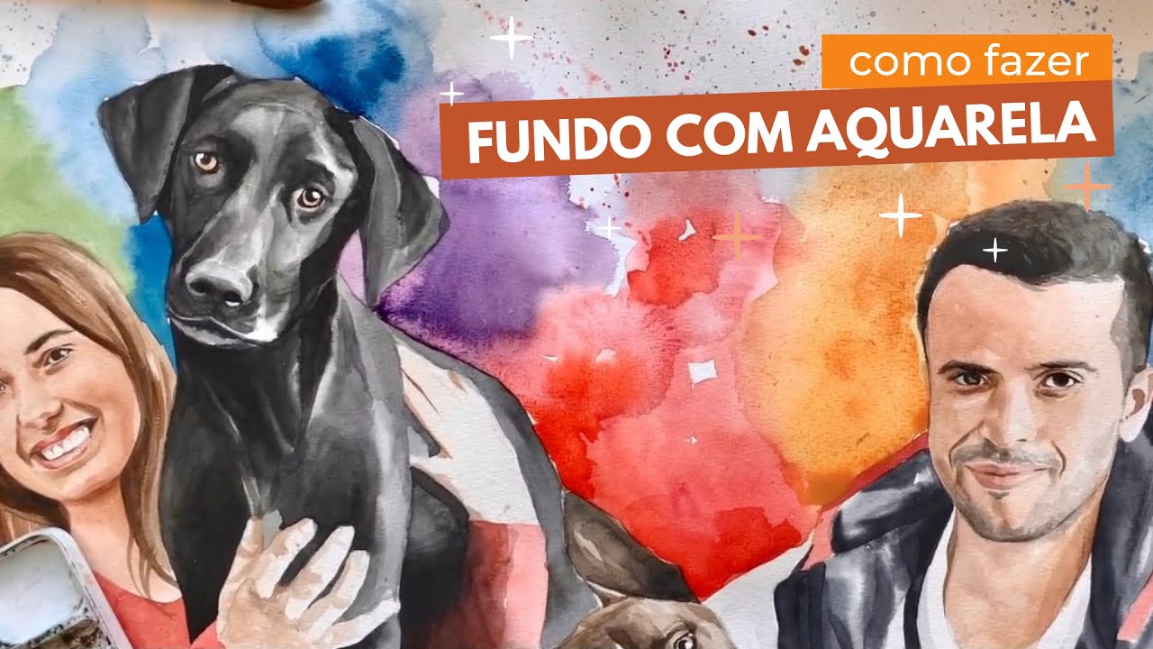 COMO FAZER FUNDO COM AQUARELA?