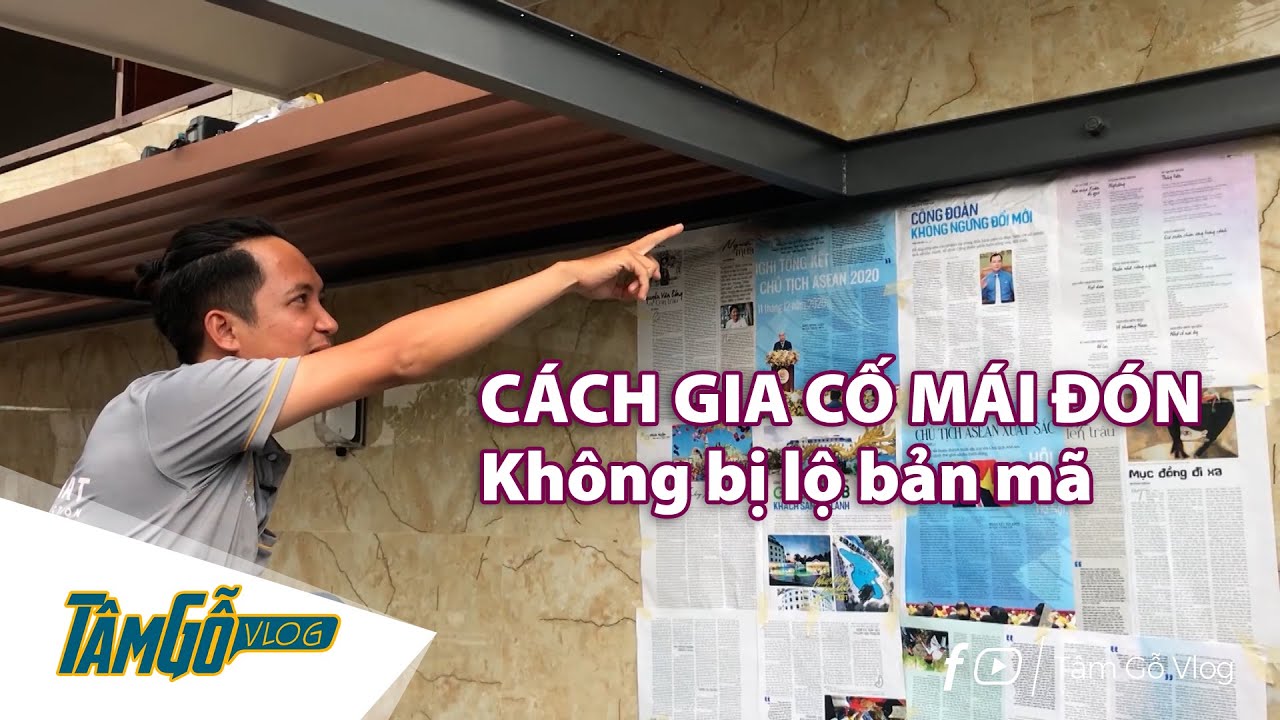 Hướng dẫn thi công mái lam gỗ che nắng lợp tấm Polycarbonate | Tâm Gỗ Vlog