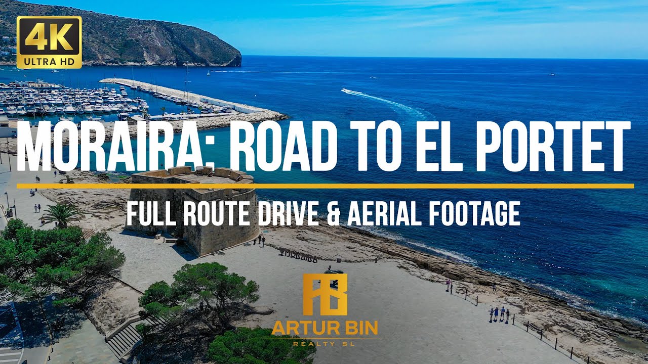🚘 Road from L'Ampolla Beach to El Portet - Moraira, Costa Blanca