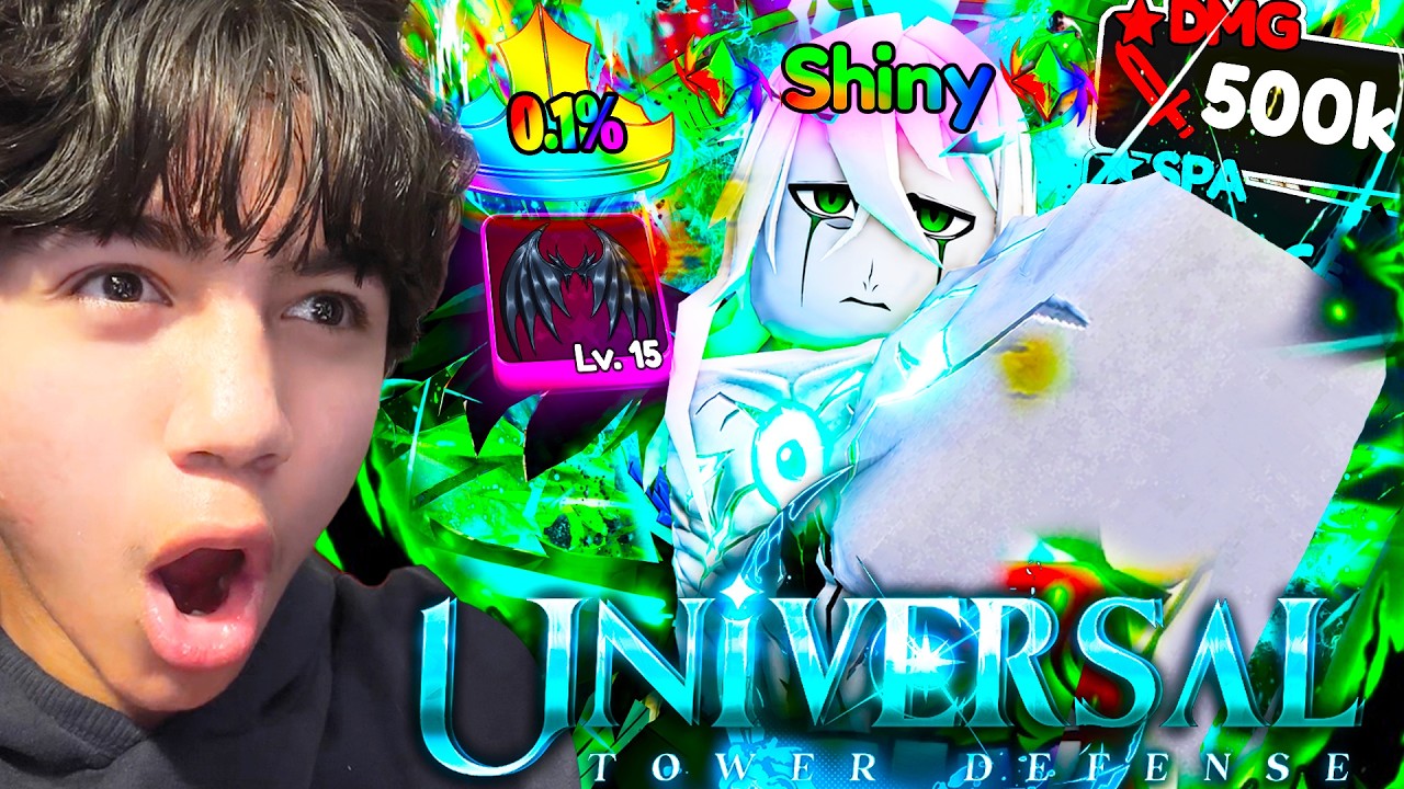 Мне выпал блестящий линкор Улькиорра с вероятностью 0,1% в игре Universal Tower Defense X! (Roblox)