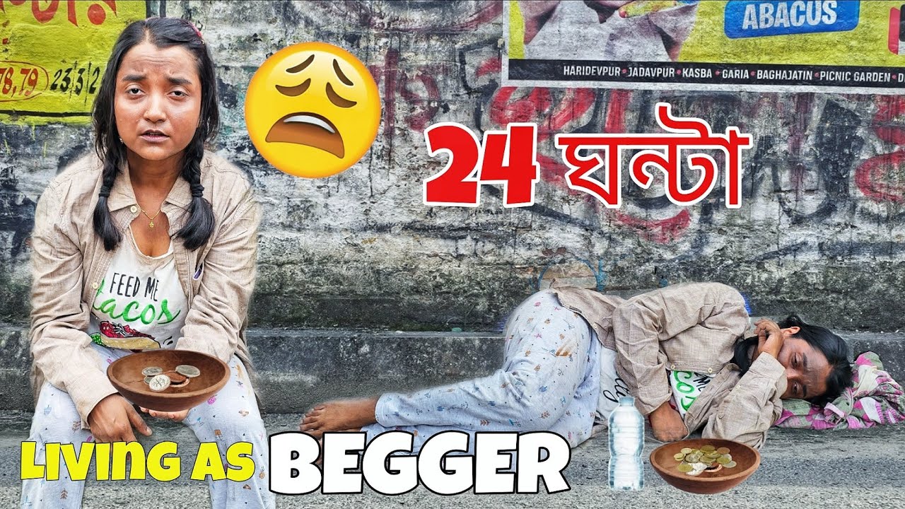 Living As BEGGAR for 24 Hours –কলকাতার রাস্তায় Homeless থাকার ভয়ঙ্কর OVERNIGHT CHALLENGE *Shocking*
