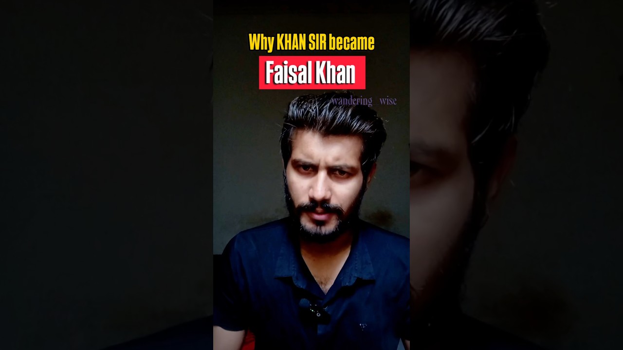Why Khan sir became Faisal Khan? | New drama from indian media?