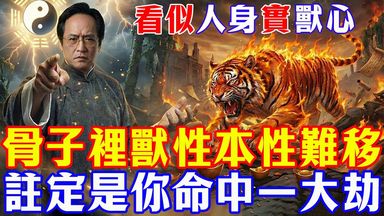 倪海廈：遠離自帶「獸性」的人！臉上若有這6種特徵，江山易改本性難移，註定是你的「命中一劫」。#倪海廈#因果#命理#易經#心靈暖流#國學智慧#修行#輪回#畜生道#前世今生#面相#識人術