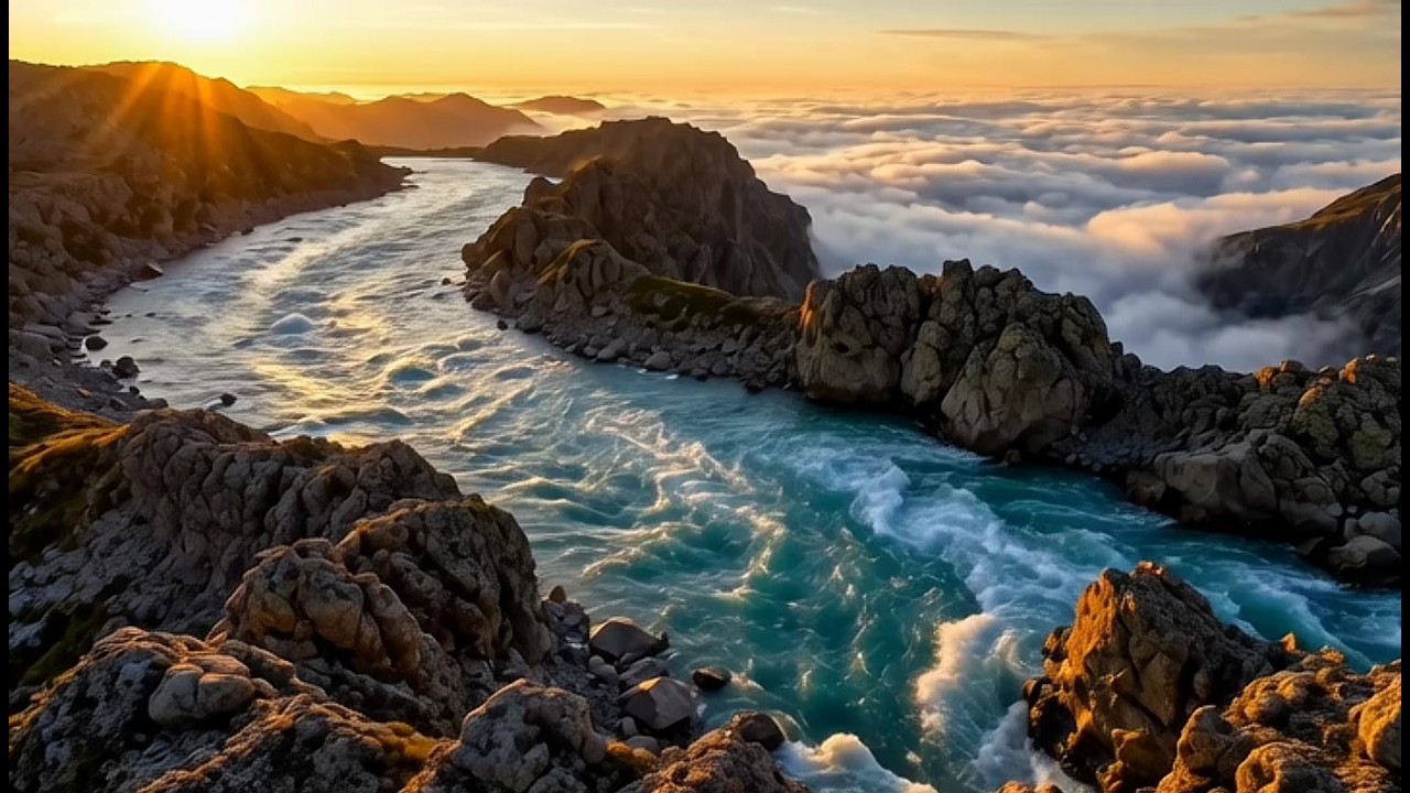 Above the Clouds 🌅 Powerful River Flow for Deep Focus & Meditation