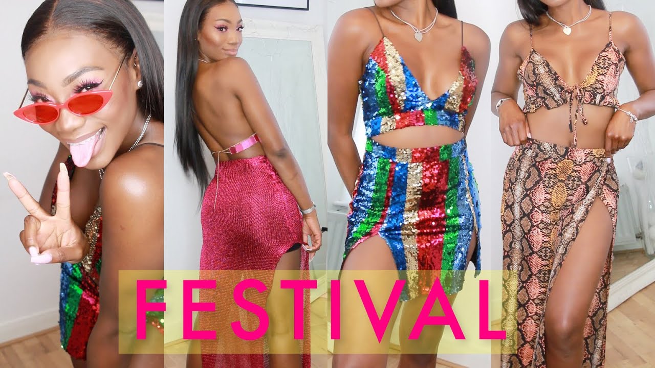 FESTIVAL / PRIDE INSPIRED HAUL 🌈✨ PRETTYLITTLETHING!