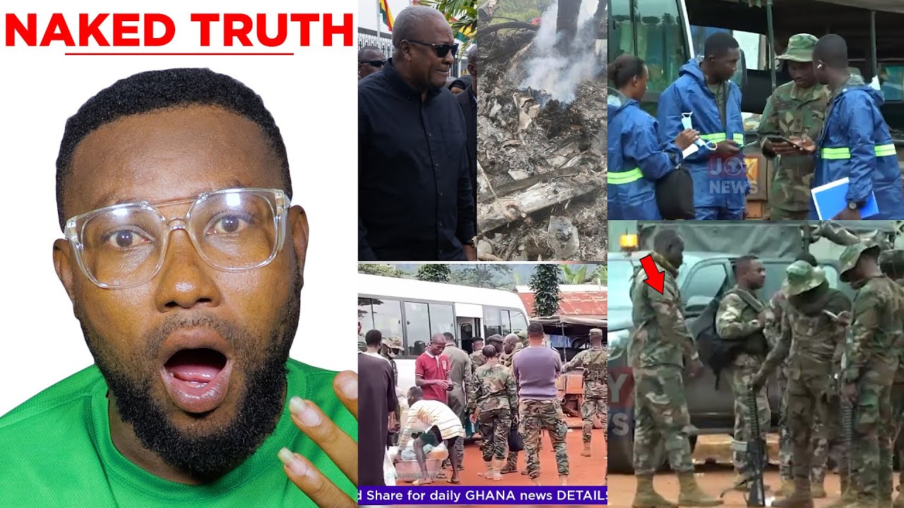 🔥Soldiers Storm Obuasi Adansi Akrofuom to Investigate Tragic Helicopter Crash 🚨