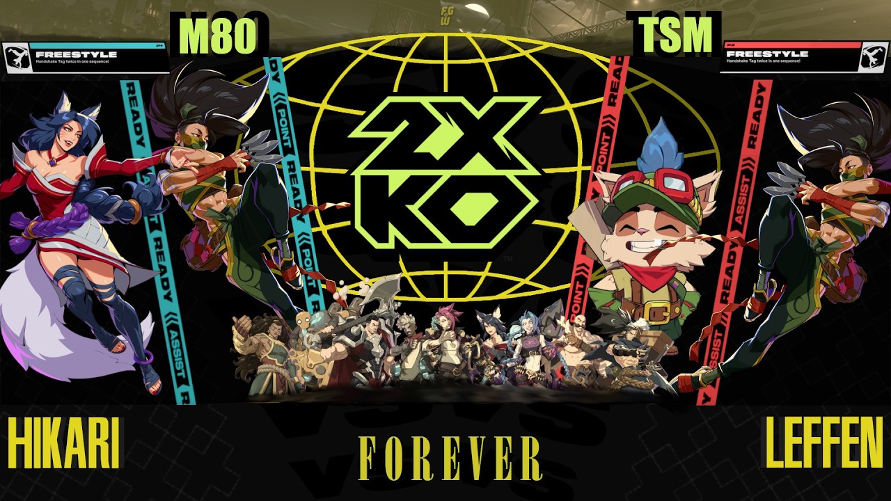 2XKO &times; M80 Hikari &laquo;Акали &times; Ари FS&raquo; против TSM Leffen &laquo;Тимо &times; Акали FS&raquo; | Высокий уровень 2XKO, 2-...