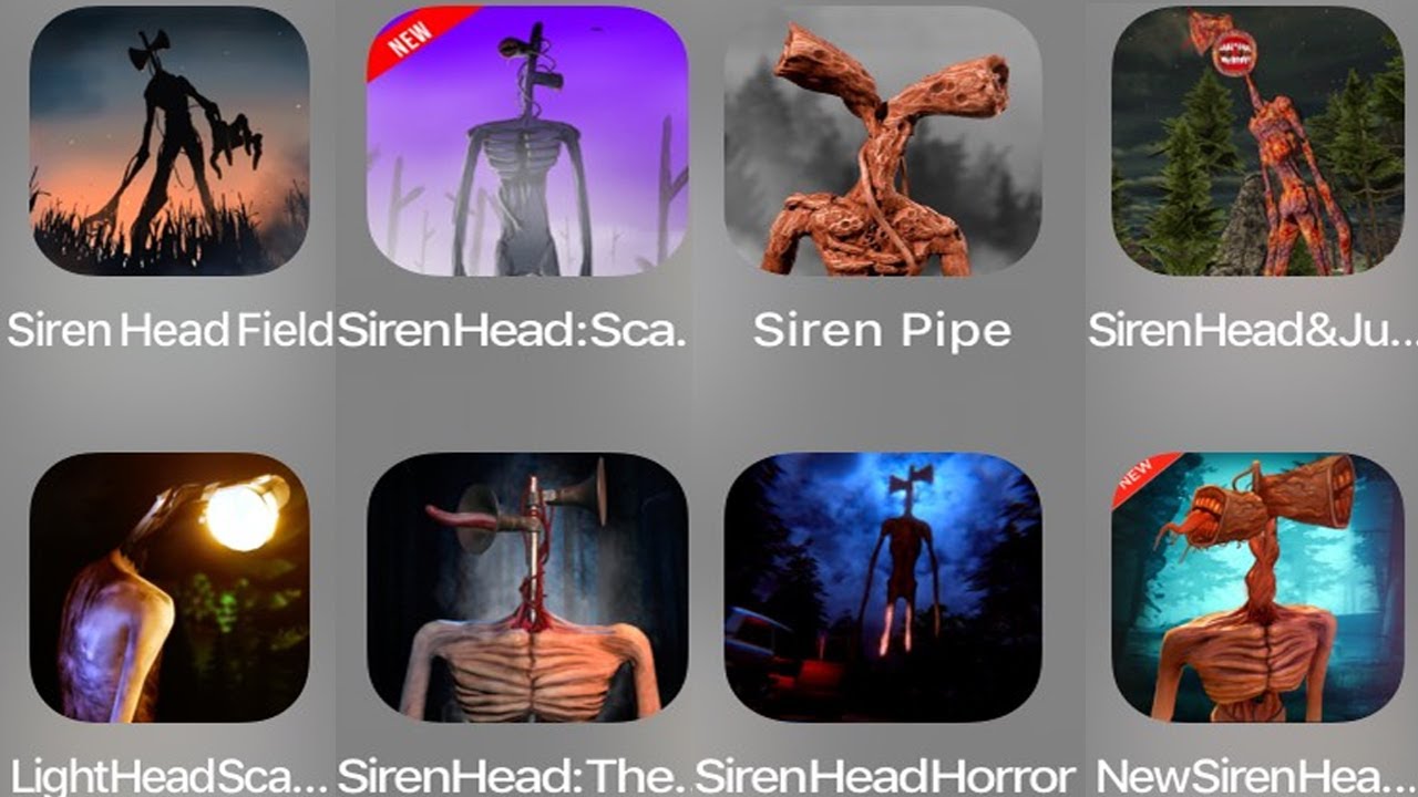 Siren Head Field,Siren Head Scary,Siren Pipe,Siren Head & Julie,Light Head Scary,Siren Head The Game