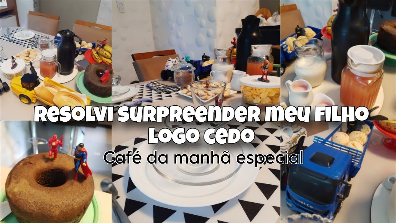 Acordei mais cedo pra fazer um café da manhã especial pro meu filho / Kelly Simões