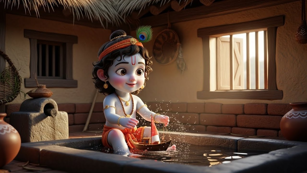 Shree Krishna Govind Hare Murari | Little Krishna Lullaby |Most Peaceful Krishna Song for Deep Sleep