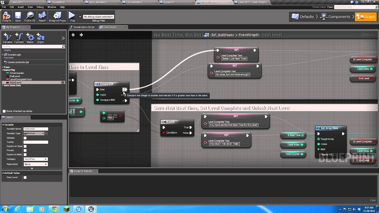 11 - UE4: Level Menus (UMG)