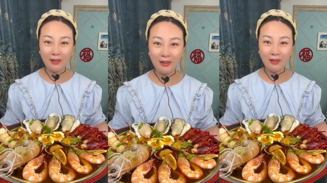 Yummy #354  Seafood 🦐, 🦪, 🐙🤤 🦐🦐. Shrimp  🦐 🦐 Oyster 🦪🦪 ...#mukbang #seafood #eatingshow