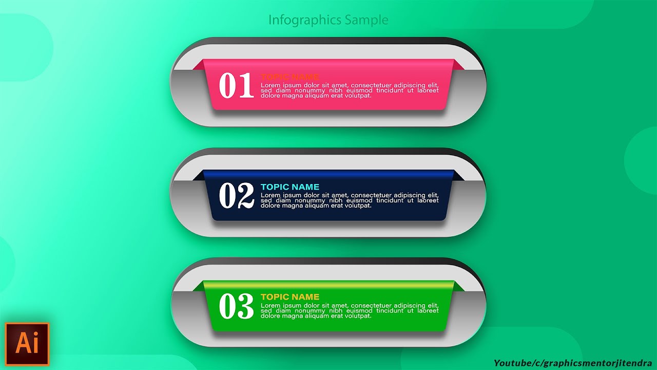 Infographics Design | in Hindi | Adobe illustrator Tutorials | GraphicsMentorJitendra