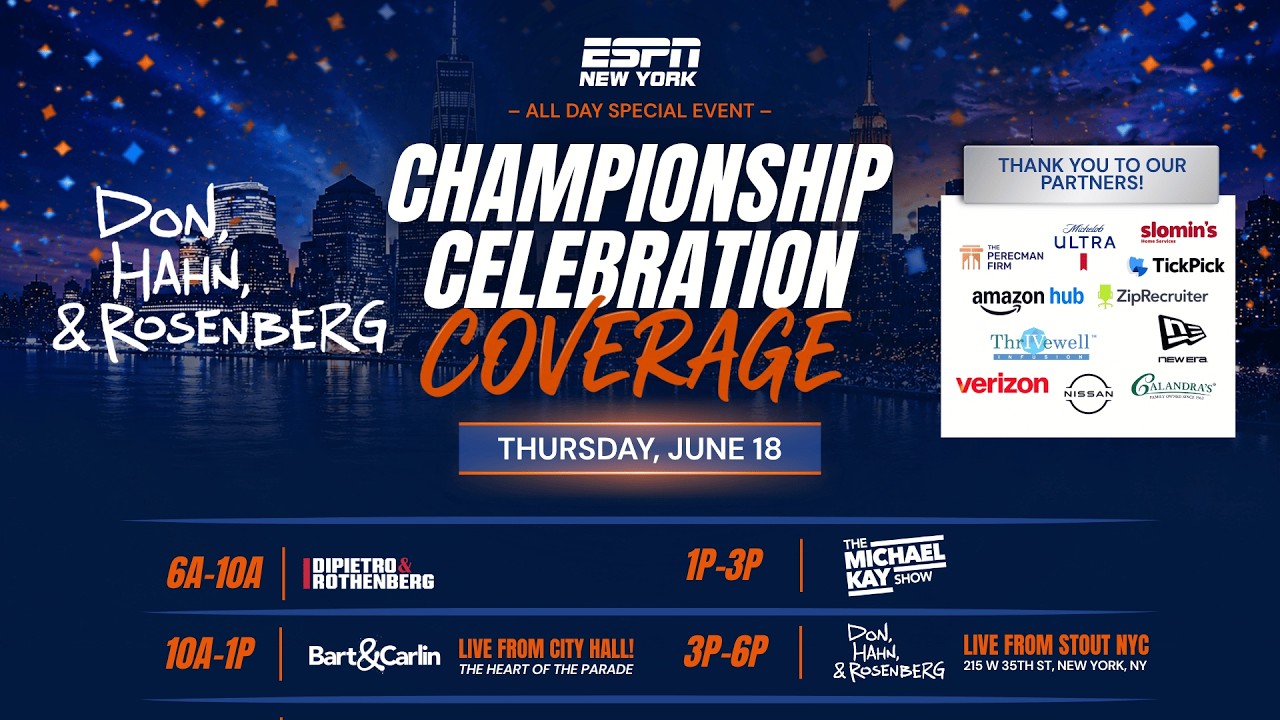 Knicks Championship Celebration Continues | Don, Hahn & Rosenberg - 6/18/26