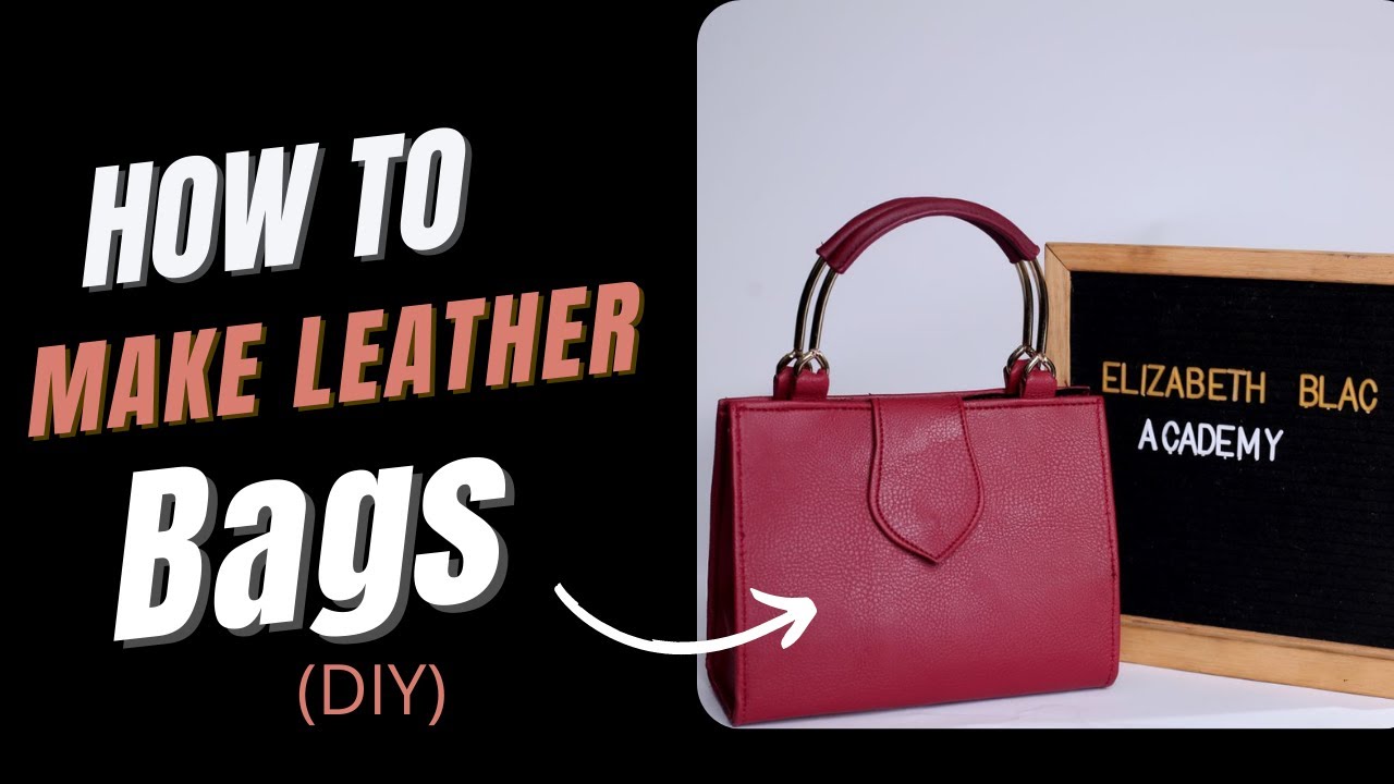 Bag making for beginners - How to make a leather office handbag from home